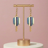 Dinkette Vertical Stripe Pickleball Earrings