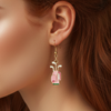The Birdie Bag Golf Earrings